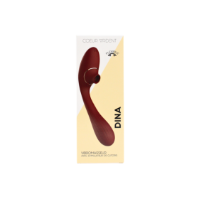 Stimulateur Clitoridien & Vibromasseur Point G 2-en-1 DINA Bordeaux 